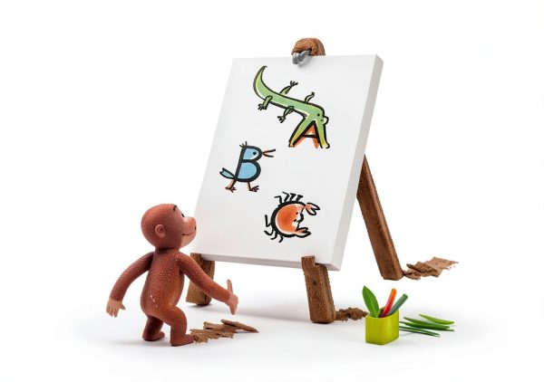 Alphabet Monkeys Kindle Book by HMH – 24 Page Preschool Adventure-0