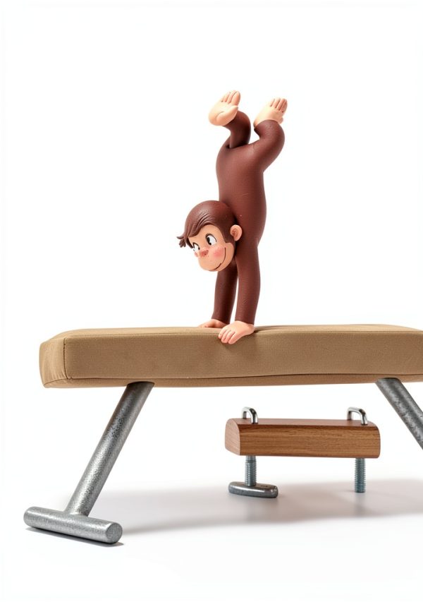 Ape & Monkey Gymnastics Book for Kids by HMH Illustrated Edition-0