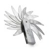 Walfront Stainless Steel Radius Gauge with Dual Leaves for Convex and-7
