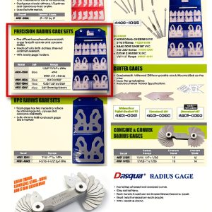 ABS Import Tools Radius Gauge Set 26 Piece 0.5-13mm by 0.5mm 4901-0047-0