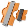 Radius Gauge QXGJ001 Metal Lock Design ABS Body Stainless Steel Pins-0