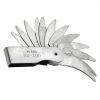 Walfront Stainless Steel Radius Gauge with Dual Leaves for Convex and-0