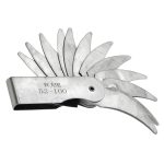 Walfront Stainless Steel Radius Gauge with Dual Leaves for Convex and-0