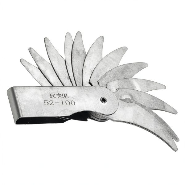 Walfront Stainless Steel Radius Gauge with Dual Leaves for Convex and-0