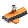 Radius Gauge QXGJ001 Metal Lock Design ABS Body Stainless Steel Pins-4