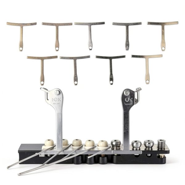 Guitar Radius Gauge Luatoxry 9-Piece Stainless Steel Fretboard Set-2