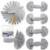 Radius Gauge Set Stainless Steel 5-Piece with Gap Feeler by Swpeet-0