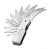 Walfront Stainless Steel Radius Gauge with Dual Leaves for Convex and-8