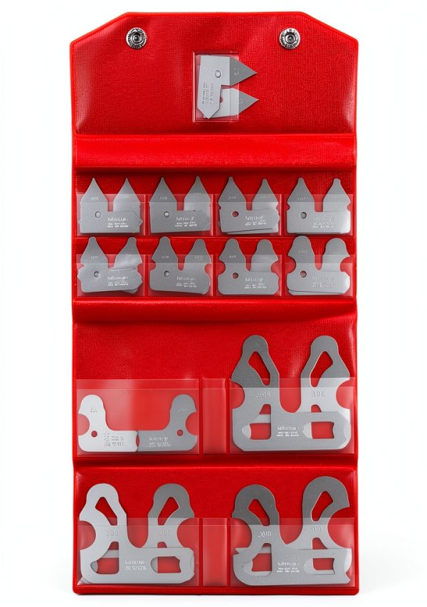 Mitutoyo Radius Gauge Set 186-906 with 5 Leaves and Case-1