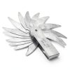 Walfront Stainless Steel Radius Gauge with Dual Leaves for Convex and-5
