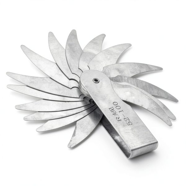 Walfront Stainless Steel Radius Gauge with Dual Leaves for Convex and-5