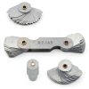 Radius Gauge Set Stainless Steel 5-Piece with Gap Feeler by Swpeet-5