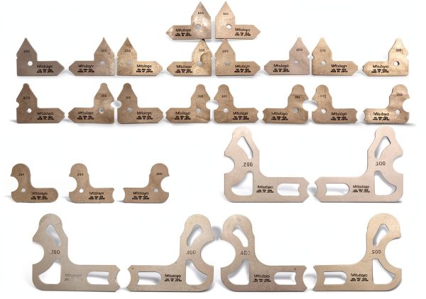 Mitutoyo Radius Gauge Set 186-906 with 5 Leaves and Case-0