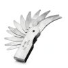 Walfront Stainless Steel Radius Gauge with Dual Leaves for Convex and-2