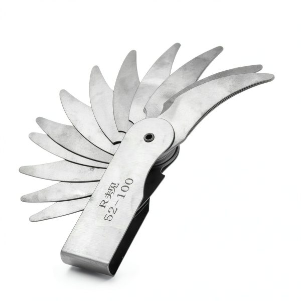 Walfront Stainless Steel Radius Gauge with Dual Leaves for Convex and-2