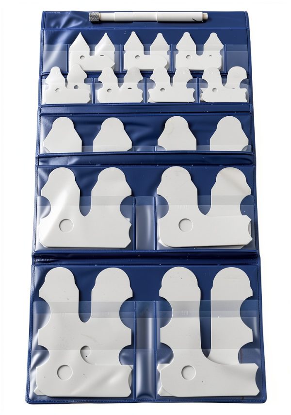 Mitutoyo Radius Gauge Set 186-906 with 5 Leaves and Case-2