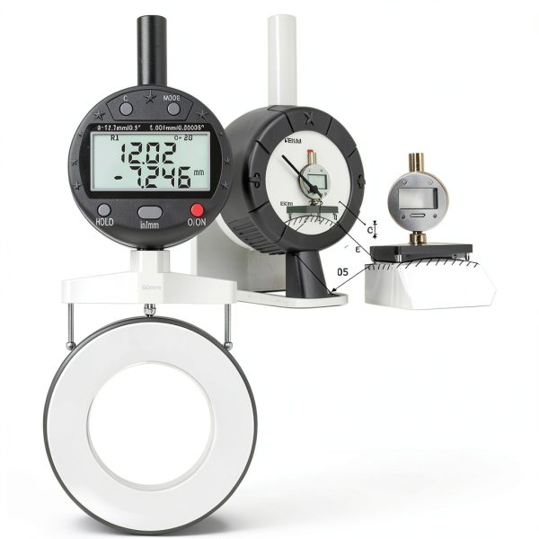 HEAXIY Digital Radius Gauge 5-700mm with 5 Interchangeable Jaws-1