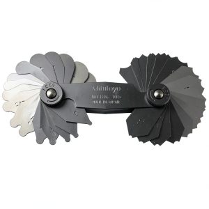 Radius Gauge Mitutoyo 504-186-105 Concave Convex with Locking Clamp-0
