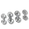 Health Gear Stainless Steel Fillet Gauges, Radius Gauges, 4Pcs Radius Measuring Tools in Different Shapes and Sizes with Two Types of Leaves-2