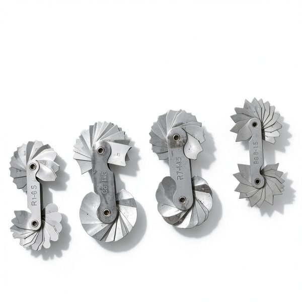 Health Gear Stainless Steel Fillet Gauges, Radius Gauges, 4Pcs Radius Measuring Tools in Different Shapes and Sizes with Two Types of Leaves-2