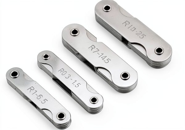 Health Gear Stainless Steel Fillet Gauges, Radius Gauges, 4Pcs Radius Measuring Tools in Different Shapes and Sizes with Two Types of Leaves-5