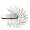 uxcell Radius Gauge Set R52-100mm 16 Leaves Stainless Steel Radius Fillet Gauge, Portable Concave Convex Measuring Tool-1