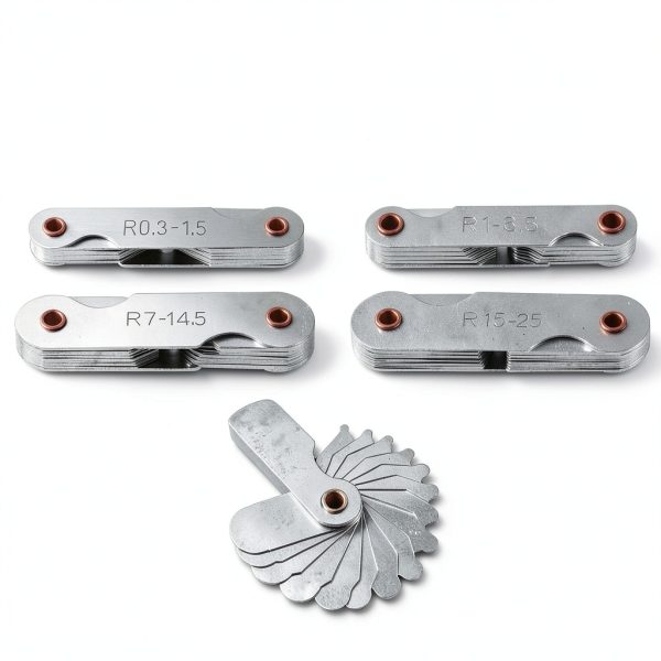 Radius Gauge 4‑Piece Stainless Steel Set Rustark R0.3‑25-5