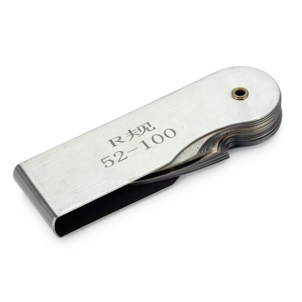uxcell Radius Gauge Set R52-100mm 16 Leaves Stainless Steel Radius Fillet Gauge, Portable Concave Convex Measuring Tool-2
