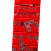 Mitutoyo 186-902, Radius Gage Set, 26 Leaves, 0.5mm to 13mm by 0.5mm, 5 Radii per Leaf-2