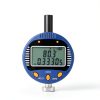 CGOLDENWALL High accuracy digital radius gauge Electronic Inside and Outside Radius Gage with 10mm /20mm /30mm /60mm/100mm changeable measuring jaw Blue 0.2" - 27.5"/5 mm - 700 mm-2
