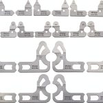 Mitutoyo 186-902, Radius Gage Set, 26 Leaves, 0.5mm to 13mm by 0.5mm, 5 Radii per Leaf-0