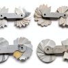 Health Gear Stainless Steel Fillet Gauges, Radius Gauges, 4Pcs Radius Measuring Tools in Different Shapes and Sizes with Two Types of Leaves-0