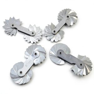 Radius Gauge Set,Steel Portable Internal and External Concave Convex Arc Measuring Tool for Tool and Die Makers Check-0