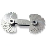 HHIP 4901-0102 Concave and Convex Radius Gage, 17/64-1/2" x 1/32 Radius Range, 16 Concave Blade, 16 Convex Blade-0