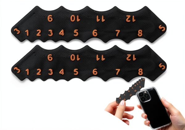 Radius Gauge Set by Chemshuo – 2 Piece Black Fillet Tool-0