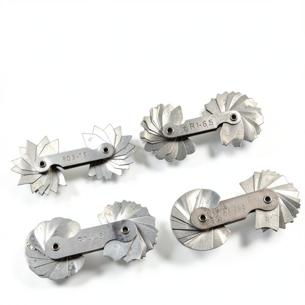 Health Gear Stainless Steel Fillet Gauges, Radius Gauges, 4Pcs Radius Measuring Tools in Different Shapes and Sizes with Two Types of Leaves-1