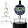 CGOLDENWALL High accuracy digital radius gauge Electronic Inside and Outside Radius Gage with 10mm /20mm /30mm /60mm/100mm changeable measuring jaw Blue 0.2" - 27.5"/5 mm - 700 mm-0