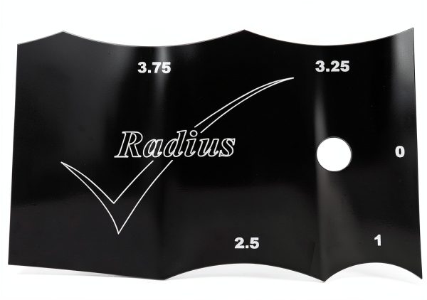Acrylic Radius Check Gauge MetalAce Contour Gauge Laser Profiled Made-3