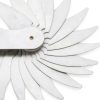 uxcell Radius Gauge Set R52-100mm 16 Leaves Stainless Steel Radius Fillet Gauge, Portable Concave Convex Measuring Tool-3