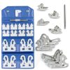 Radius Gauge Set 25PCS 1/64"-1/2" Stainless Steel with Holder --0