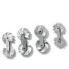 Radius Gauge Set,Steel Portable Internal and External Concave Convex Arc Measuring Tool for Tool and Die Makers Check-1