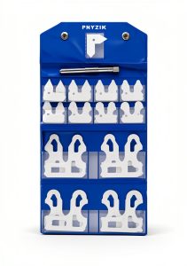 Radius Gauge 25 PCS Set 1/64-1/2 with Holder Stainless Steel PNYZIK-0