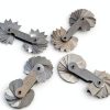 Health Gear Stainless Steel Fillet Gauges, Radius Gauges, 4Pcs Radius Measuring Tools in Different Shapes and Sizes with Two Types of Leaves-3