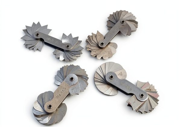 Health Gear Stainless Steel Fillet Gauges, Radius Gauges, 4Pcs Radius Measuring Tools in Different Shapes and Sizes with Two Types of Leaves-3